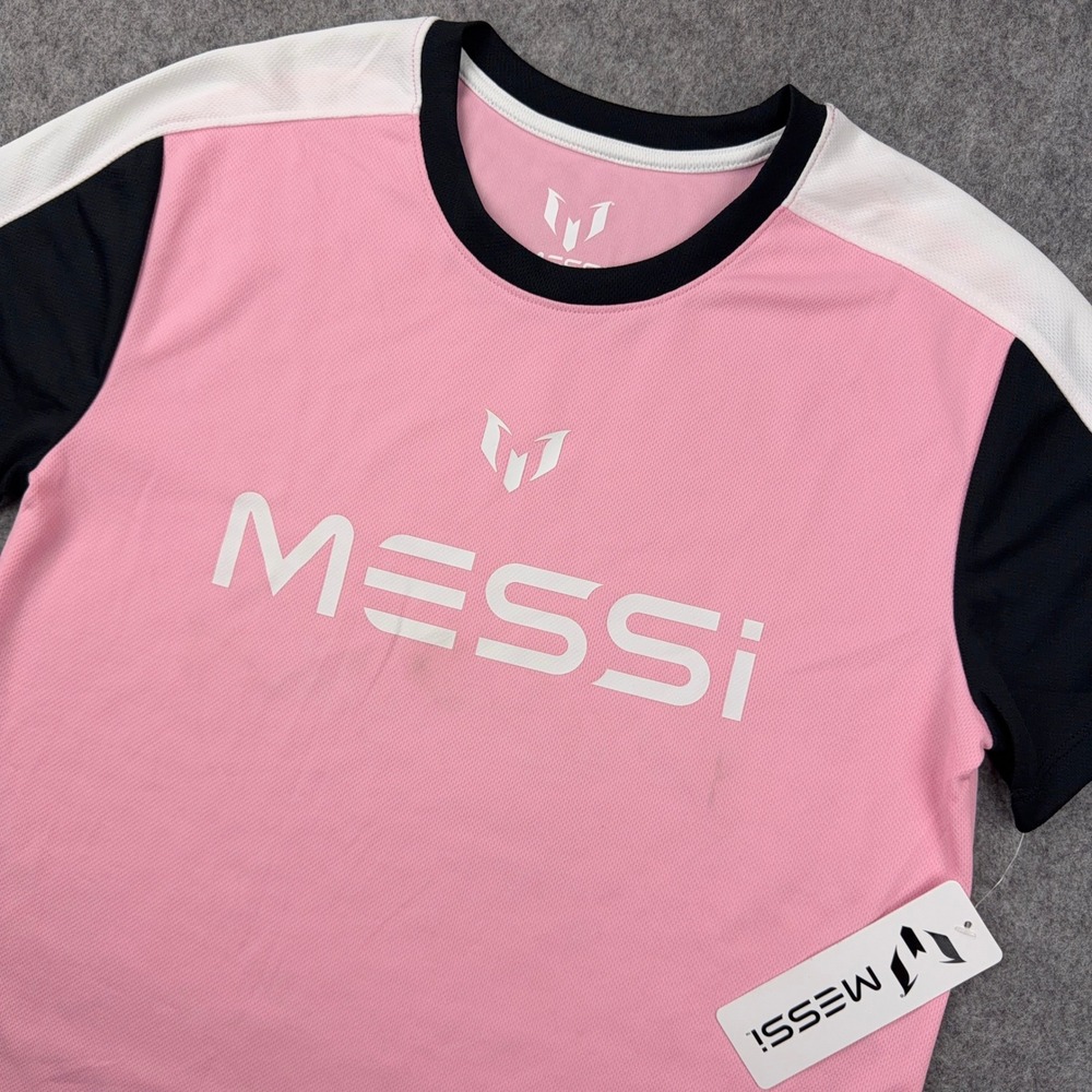 Lionel‎ Messi Jersey Boys XL 14/16 Pink Inter Miami Soccer Athletic Football NEW